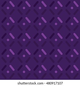 Vector seamless pattern. Modern stylish texture. Geometric ornament with smooth rhombuses. Polka dot