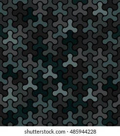 Vector seamless pattern. Modern stylish texture. Abstract dark blue background.