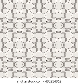 Vector seamless pattern. Modern stylish texture. Repeating abstract background with tangled line