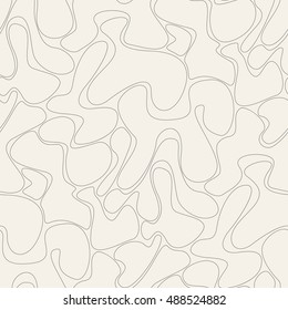 Vector seamless pattern. Modern stylish texture. Endless abstract ripple. Wavy linear background.