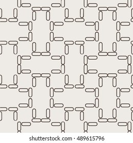 Vector seamless pattern. Modern stylish texture. Repeating abstract background with tangled line