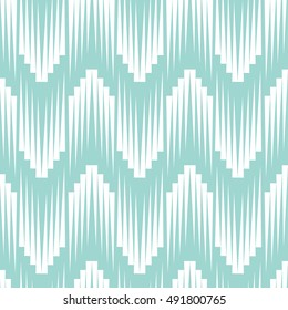 Vector seamless pattern. Modern stylish texture. Repeating geometric background with zigzag.Blue and white