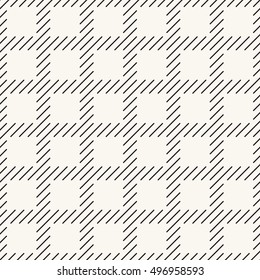 Vector seamless pattern. Modern stylish texture. Repeating geometric tiles with striped squares.