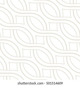 Vector seamless pattern. Modern stylish texture. Repeating abstract background. Weaved wavy geometric grid.