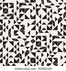Vector seamless pattern. Modern stylish texture. Repeating geometric tiles. Composition from triangles