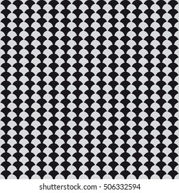 Vector seamless pattern. Modern stylish texture. Repeating geometric tiles with hexagonal simple grid. Monochrome minimalistic print.