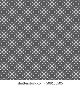 Vector seamless pattern. Modern stylish texture. Repeating geometric tiles with dotted triangles. Trendy hipster background. Small circles form rhombus minimalistic ornament.