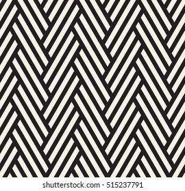 Vector seamless pattern. Modern stylish texture. Repeating geometric background. Striped hexagonal grid. Linear graphic design.