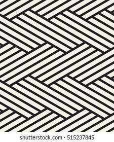 Vector seamless pattern. Modern stylish texture. Repeating geometric background. Striped hexagonal grid. Linear graphic design.