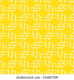 Vector seamless pattern. Modern stylish texture. Repeating creative background with interlaced types. Monochrome twisted trellis. Contemporary graphic design.