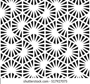 Vector seamless pattern. Modern stylish texture. Repeating geometric pattern of hexagonal tiles.