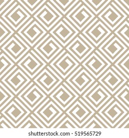 Vector seamless pattern. Modern stylish texture. Repeating Greek pattern.Brown and white