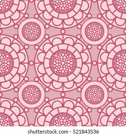 Vector seamless pattern. Modern stylish texture. Repeating geometric tiles with ethnic elements