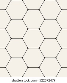Vector seamless pattern. Modern stylish texture. Repeating geometric tiles with thin hexagonal grid. Contemporary graphic design.