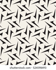 Vector seamless pattern. Modern stylish texture. Repeating geometric tiles with ticks . Hipster monochrome print. Trendy graphic design.