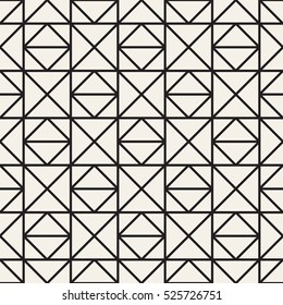 Vector seamless pattern. Modern stylish texture. Repeating geometric tiles with triangles and squares. Simple minimalistic backdrop.