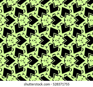 Vector seamless pattern. Modern stylish texture. Repeating abstract background with chaotic strokes. Trendy hipster print.