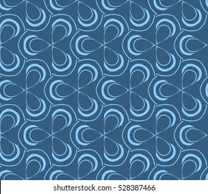 Vector seamless pattern. Modern stylish texture. Repeating abstract background with chaotic strokes. Trendy hipster print.