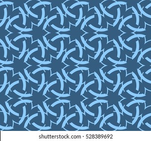 Vector seamless pattern. Modern stylish texture. Repeating abstract background with chaotic strokes. Trendy hipster print.