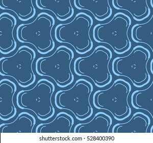 Vector seamless pattern. Modern stylish texture. Repeating abstract background with chaotic strokes. Trendy hipster print.