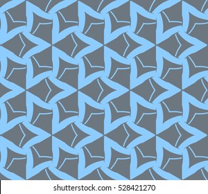 Vector seamless pattern. Modern stylish texture. Repeating abstract background with chaotic strokes. Trendy hipster print.