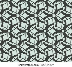 Vector seamless pattern. Modern stylish texture. Repeating abstract background with chaotic strokes. Trendy hipster print.