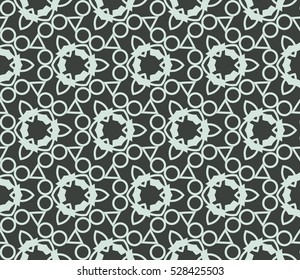 Vector seamless pattern. Modern stylish texture. Repeating abstract background with chaotic strokes. Trendy hipster print.