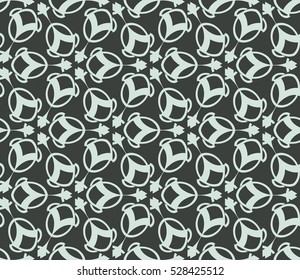 Vector seamless pattern. Modern stylish texture. Repeating abstract background with chaotic strokes. Trendy hipster print.