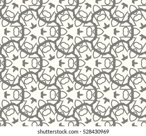 Vector seamless pattern. Modern stylish texture. Repeating abstract background with chaotic strokes. Trendy hipster print.