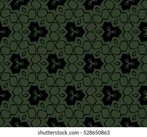 Vector seamless pattern. Modern stylish texture. Repeating abstract background with chaotic strokes. Trendy hipster print.