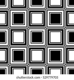 Vector seamless pattern. Modern stylish texture. Repeating abstract background with square tiles.