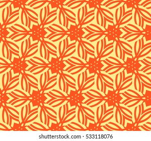 Vector seamless pattern. Modern stylish texture. Repeating abstract background with chaotic strokes. Trendy hipster print.