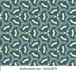 Vector seamless pattern. Modern stylish texture. Repeating abstract background with chaotic strokes. Trendy hipster print.