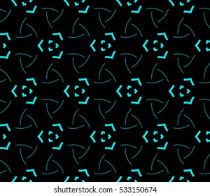Vector seamless pattern. Modern stylish texture. Repeating abstract background with chaotic strokes. Trendy hipster print.