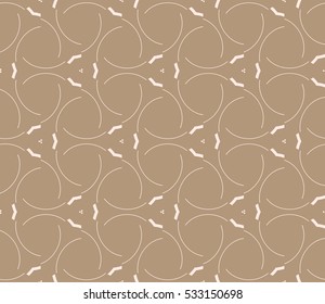 Vector seamless pattern. Modern stylish texture. Repeating abstract background with chaotic strokes. Trendy hipster print.