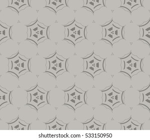 Vector seamless pattern. Modern stylish texture. Repeating abstract background with chaotic strokes. Trendy hipster print.