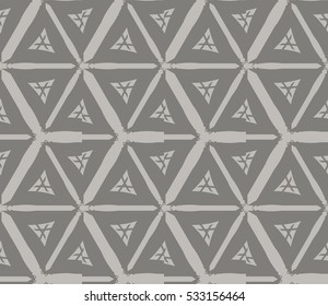 Vector seamless pattern. Modern stylish texture. Repeating abstract background with chaotic strokes. Trendy hipster print.

