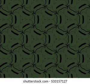 Vector seamless pattern. Modern stylish texture. Repeating abstract background with chaotic strokes. Trendy hipster print.
