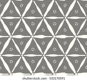Vector seamless pattern. Modern stylish texture. Repeating abstract background with chaotic strokes. Trendy hipster print.
