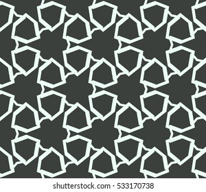 Vector seamless pattern. Modern stylish texture. Repeating abstract background with chaotic strokes. Trendy hipster print.
