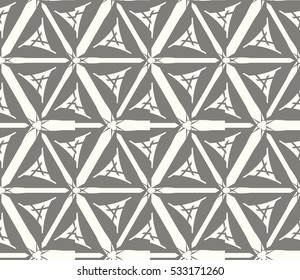 Vector seamless pattern. Modern stylish texture. Repeating abstract background with chaotic strokes. Trendy hipster print.