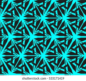 Vector seamless pattern. Modern stylish texture. Repeating abstract background with chaotic strokes. Trendy hipster print.
