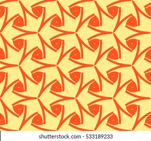 Vector seamless pattern. Modern stylish texture. Repeating abstract background with chaotic strokes. Trendy hipster print.