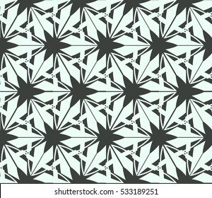 Vector seamless pattern. Modern stylish texture. Repeating abstract background with chaotic strokes. Trendy hipster print.
