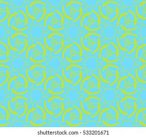 Vector seamless pattern. Modern stylish texture. Repeating abstract background with chaotic strokes. Trendy hipster print.