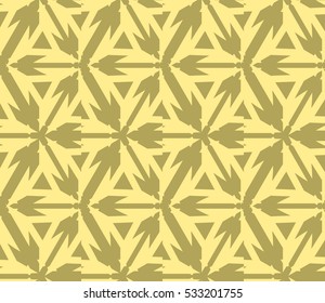 Vector seamless pattern. Modern stylish texture. Repeating abstract background with chaotic strokes. Trendy hipster print.