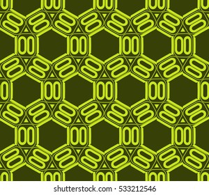 Vector seamless pattern. Modern stylish texture. Repeating abstract background with chaotic strokes. Trendy hipster print.
