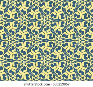 Vector seamless pattern. Modern stylish texture. Repeating abstract background with chaotic strokes. Trendy hipster print.
