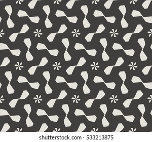 Vector seamless pattern. Modern stylish texture. Repeating abstract background with chaotic strokes. Trendy hipster print.
