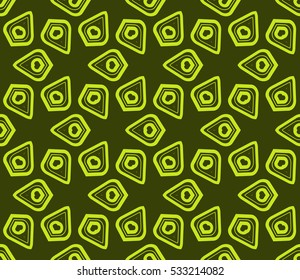 Vector seamless pattern. Modern stylish texture. Repeating abstract background with chaotic strokes. Trendy hipster print.
